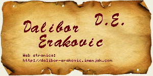 Dalibor Eraković vizit kartica
